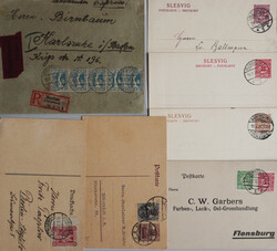 Deutsche Abstimmungsgebiete Lot mit 7 Belegen Oberschlesien, ...