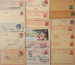 Deutsche Post in der Türkei - Lot mit 20 Belegen, meist Ganzsachen, ...