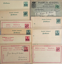 Deutsche Post in Marokko - Lot mit 10 Belegen, meist Ganzsachen ...