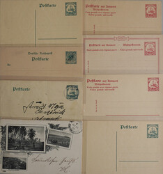 Deutsche Kolonien Togo - Lot mit 8 Belegen, meist Ganzsachen ...