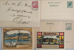 Deutsche Kolonien Kamerun/thematischer Bezug (dt. Notgeld) - Lot mit ...