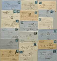 Judaika Lot mit 18 Altbriefen an das Bankhaus ROTHSCHILD FRERES PARIS ...