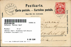 Vésenaz (Genf) Telephone Cafe Bovard Eisenbahn Kleinbahn I-II  ...