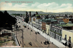 Mexiko-Stadt (Mexiko) Mexico Avenide de los Hombres Ilustres I-II  ...