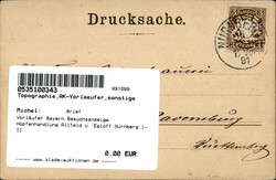 Vorläufer Bayern Besuchsanzeige Hopfenhandlung Allfeld u. Egloff ...