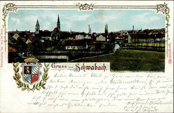 108540: Germany West, Zip Code W-85, 854 Schwabach - Picture postcards