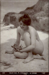 Erotik Akt Salon 1910 Chantron I-II