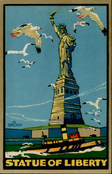 New York (Vereinigte Staaten) Statue of Liberty 1928 ...