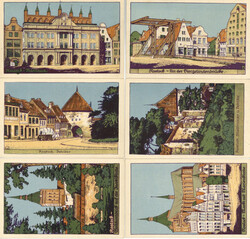 112500: Deutschland Ost, Plz Gebiet O-25, 250-255 Rostock - Postkarten