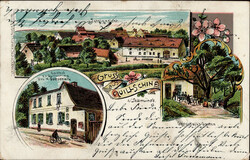 Quillschina bei Salzmünde (o-4101) Farblithographie II (Eckknick)