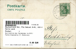 Quillschina bei Salzmünde (o-4101) Farblithographie II (Eckknick)