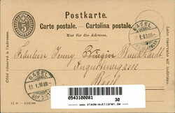 Handgemalt BÜRGIN, Ella (1883-1965) Schweizer Malerin. Handgemalte ...