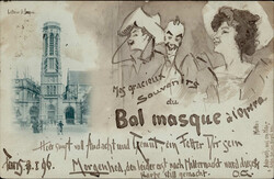 Handgemalt Bal masque á l`Opera 1896, I-II  Automatically generated ...