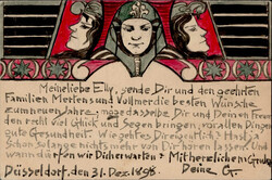 Handgemalt Düsseldorf 1898 I-II  Automatically generated translation ...