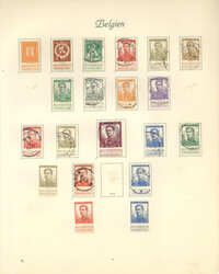 Belgien Sammlung ab der Klassik bis ca. 1925 auf Blättern, mit ...