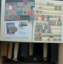 Europa umfangreicher Nachlass im großen Karton mit mehreren Alben, ...