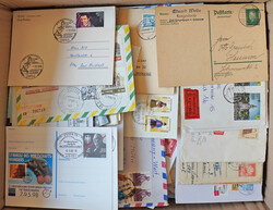 Alle Welt Posten Briefe, Belege, Ansichtskarten, lose Briefmarken, ...