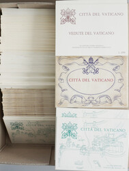 Vatikan Ganzsachen engros-Posten incl. Doubletten in zwei großen ...