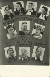 Olympiade Winterspiele St. Moritz 1948 Skikader Österreich mit SST ...