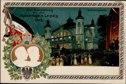 Leipzig (o-7000) Präge-AK Zur Erinnnerung an die Kaisertage im ...