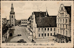 Insterburg Alter Markt mit Hotel Rheinischer Hof 1943 ...