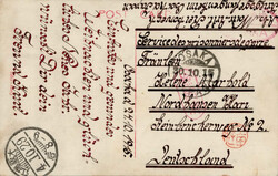 Kolonien Kiautschou KRIEGSGEFANGENENPOST JAPAN Lager Osaka 30.10.1915 ...