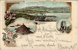 Ajaccio (Frankreich) Teilansichten 1898 I-IIAutomatically generated ...