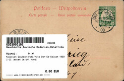 Kolonien Deutsch-Ostafrika Dar-Es-Salaam 1903 I-II (ecken leicht ...
