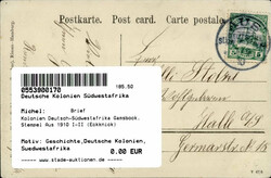 Kolonien Deutsch-Südwestafrika Gamsbock, Stempel Aus 1910 I-II ...