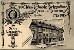 Berlin (1000) 200 Jahre Nicolaische Buchhandlung Borstell und ...