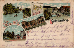 Gumbinnen Infanterie-Kaserne, Weinhaus Rehaag 1902 I-IIAutomatically ...