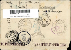 Italien 1942 Italienische Feldpostnummer Einschreiben von Case Dinava ...