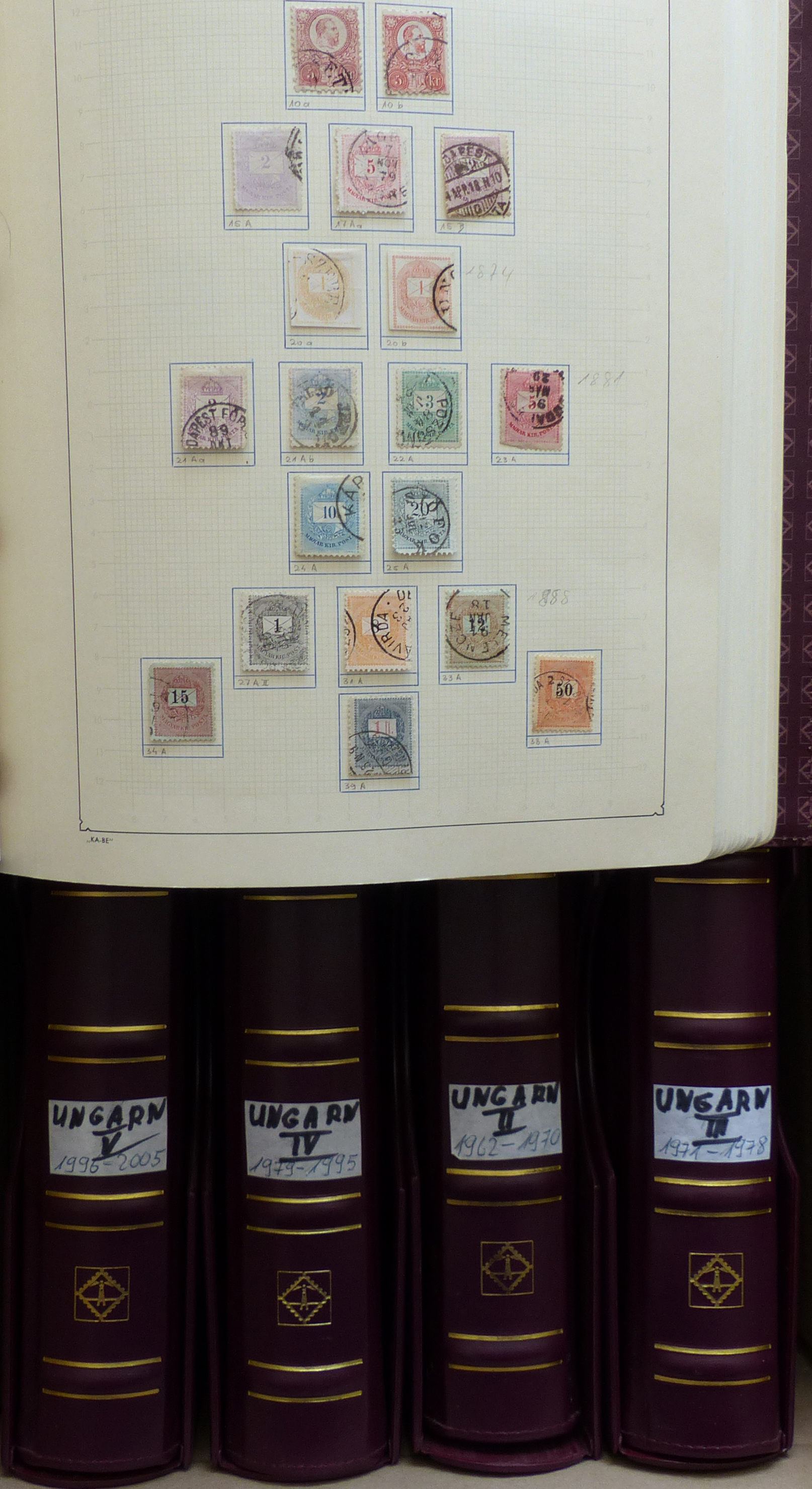 Ungarn Sammlung in 5 Leuchtturm-Alben mit Schuber ab den ersten ...