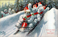 Thiele, Arthur Schneemann TSN Serie 1471 I-II  Automatically ...