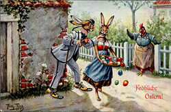 Thiele, Arthur Hase und Huhn TSN Serie 1020 I-II  Automatically ...