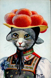 Thiele, Arthur Katze vermenschlicht FED Serie 486 II (rs fleckig)  ...