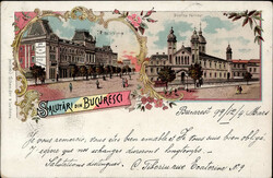 Bukarest (Rumänien) Gruss aus Bukarest 1899 I-IIAutomatically ...