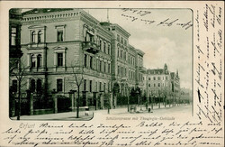 Erfurt (o-5000) Schillerstrasse mit Thuringia-Gebäude 1900 I-II  ...