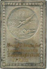 Sport Lampertheim, Plakette zum Schwimmfest und 1. Preis in der ...