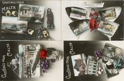 Malta Lot mit 4 AK  Automatically generated translation: Malta lot ...