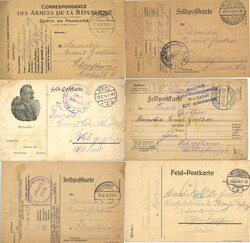 Feldpost WK I Album mit über 100 Feldpostkarten und Feldpostbriefen ...
