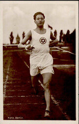 Judaika Leichtathlet Elias Katz vom Sportverein Bar Kochba Berlin ...