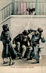 Judaika Karlsbader Sprudel Karikatur I-II  Automatically generated ...