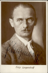 Autograph/Autogramme Langendorff, Fritz Schauspieler Unterschrift vs ...