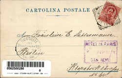 San Remo (Italien) Villa Zirio wo Kaiser Friedrich weilte 1899 I-II  ...