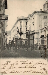 Lugano (Tessin) Via Canova 1906 I-II  Automatically generated ...