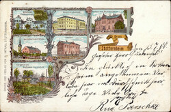 Stotternheim (o-5104) Bahnhof, Gasthaus zum Deutschen Kaiser 1900 ...