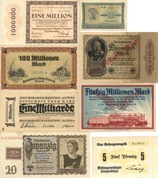 Geldschein Lot mit ca. 150 Geldscheinen meist Deutschland dabei viel ...