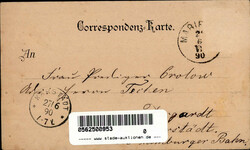 Vorläufer Gruss aus Marienbad, Franz-Josefs-Platz, 1890, I-II (Marke ...