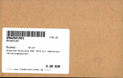 Armenien Russland GSK 1919 mit Überdruck ...